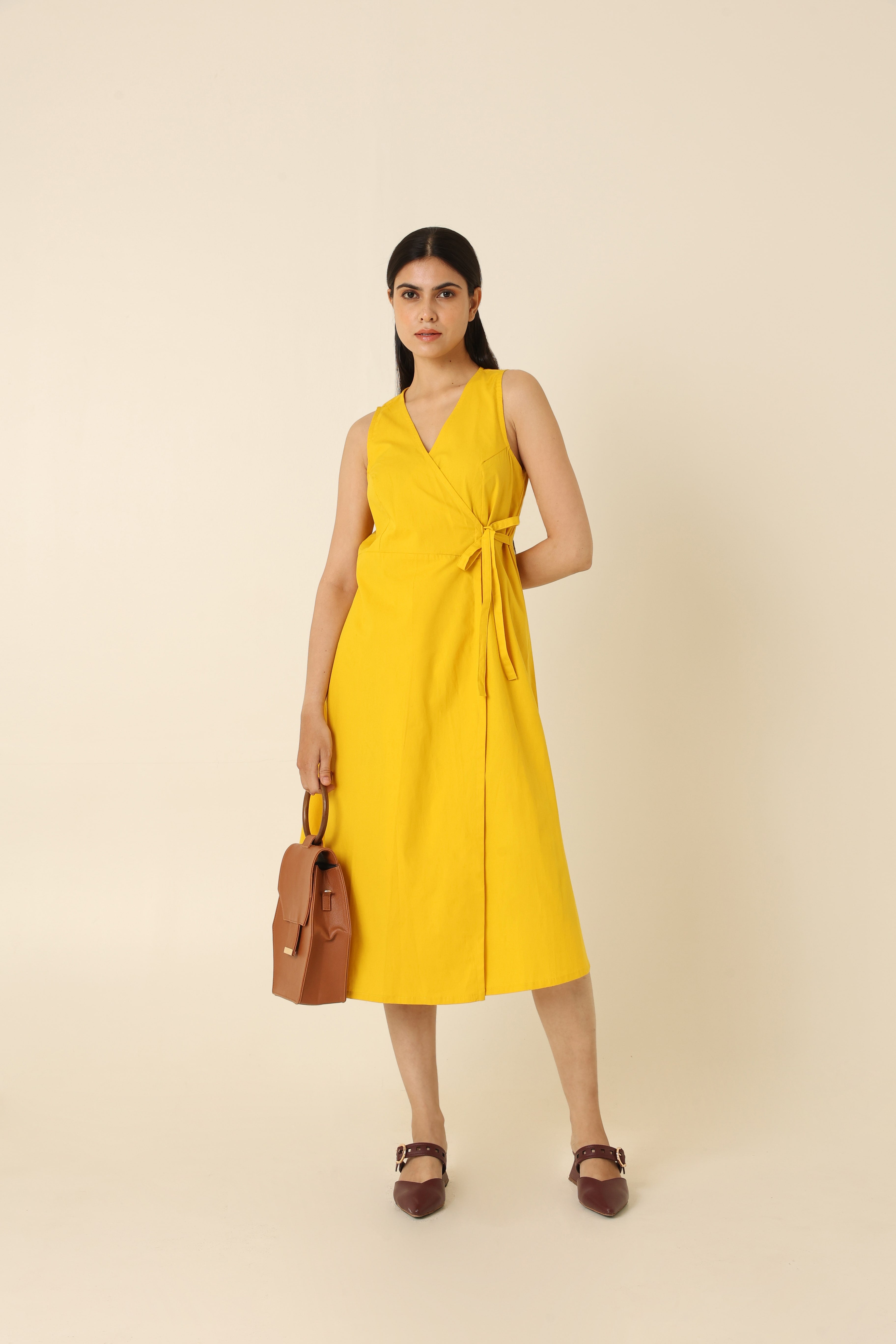 Bright side wrap-around dress - ODD LAMA