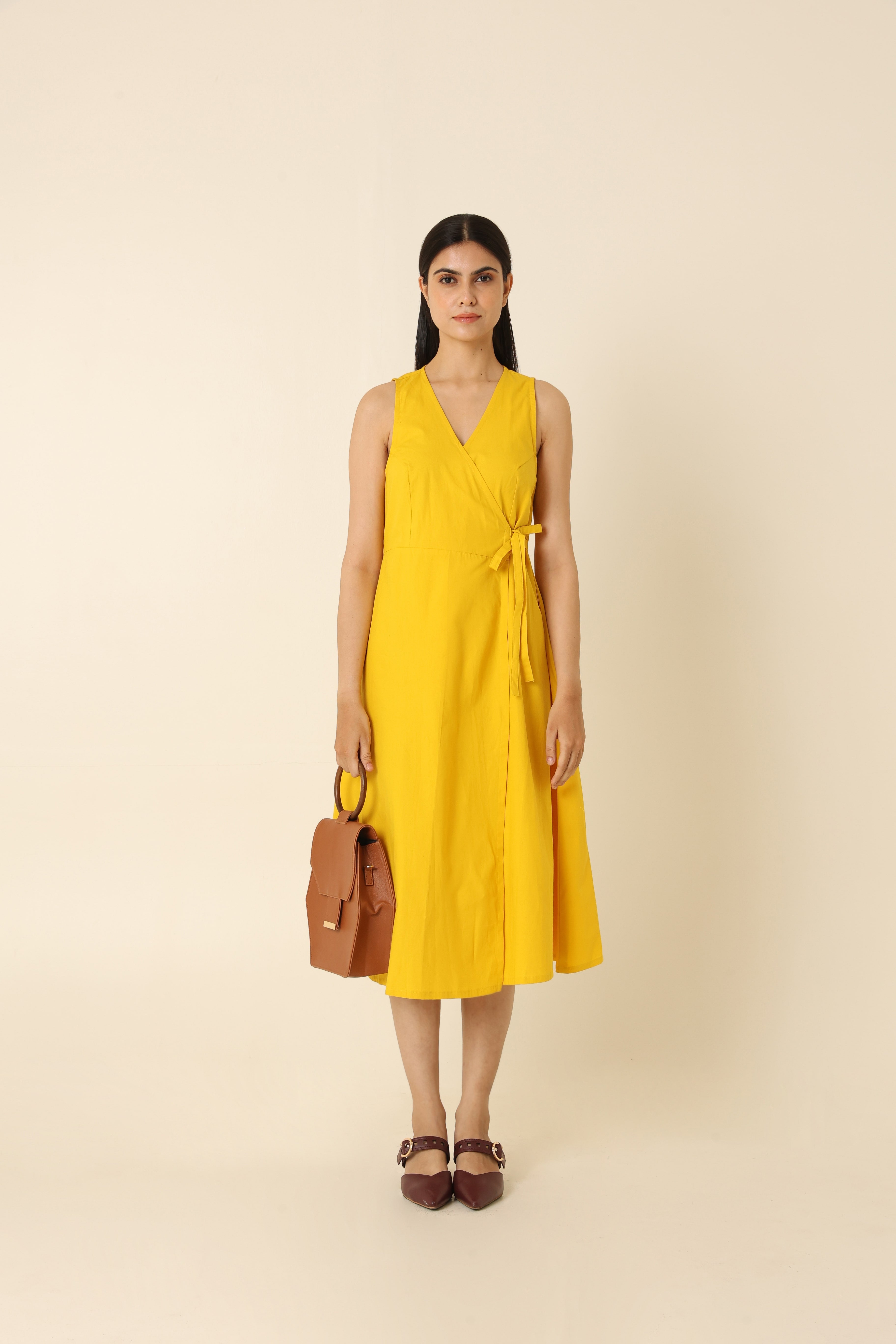 Bright side wrap-around dress - ODD LAMA